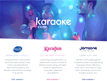 Tablet Screenshot of karaoke.com