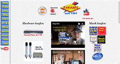 Desktop Screenshot of karaoke.de